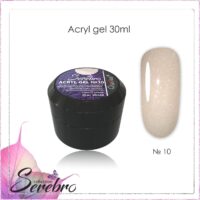 Acryl Gel с шиммером "Serebro collection" №10, 30 мл