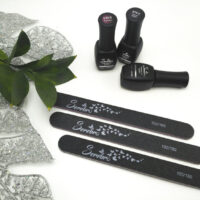 Пилка фирменная "Serebro collection" для натуральных и искусственных ногтей 100/180 (цвет черный)