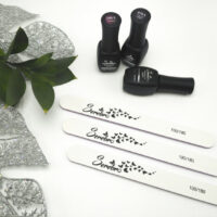 Пилка фирменная "Serebro collection" для натуральных и искусственных ногтей 100/180 (цвет белый)