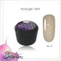 Acryl Gel с шиммером "Serebro collection" №12, 15 мл