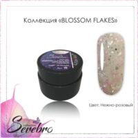 Гель лак Blossom Flakes №06 (Нежно-розовый) "Serebro collection", 5 мл