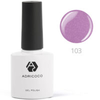 Цветной гель-лак ADRICOCO №104 лиловый блеск (8 мл.)