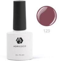 Цветной гель-лак ADRICOCO №124 - бордово-фиолетовый (8 мл.)