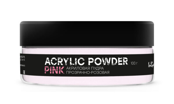 Акриловая пудра прозрачно-розовая ACRYLIC POWDER PINK 100 г